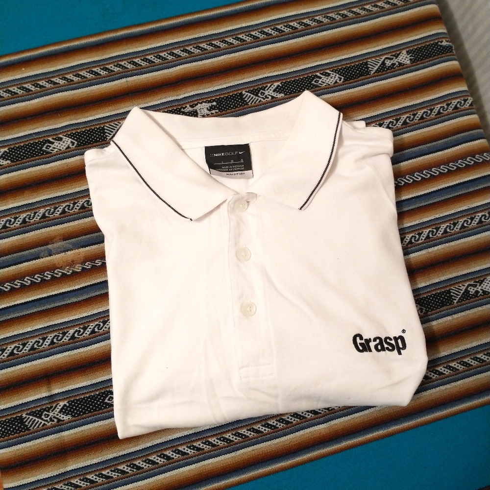 Nike golf Men's White Shirt size Large